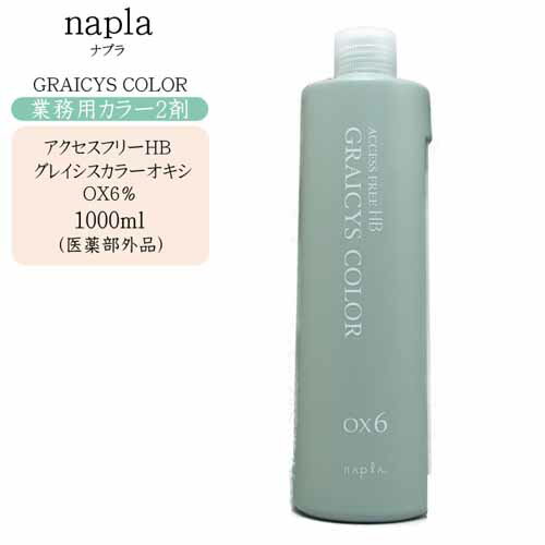 【業務用】ナプラ napla アクセスフリーHB グレイシスカラー第2剤 OX6％ 1000ml【ナプラ オキシ 2剤 毛染め 染毛料 カラーリング 美容室 プロ専用】