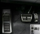 アウディのためのペダルキットフィット A6 C8 2019-2020のために車フットレストガスブレーキペダルパッドカバー Car Foot Rest Gas Brake Pedal Pad Cover ステンレス鋼燃料車ブレーキペダルアクセラレータブレーキゴムパッド送料無料