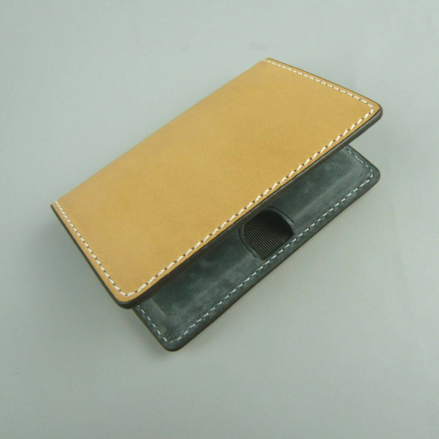 【15%OFFクーポン・最大P10倍11/27 1:59まで】【送料無料】RYU'S ONE 牛革 名刺入れ 154060 本革 リューズワン 名刺ケース 便利 ヌメ革 名刺 スマート ケース かっこいい かわいい カード入れ カードケース 丈夫 秋 冬