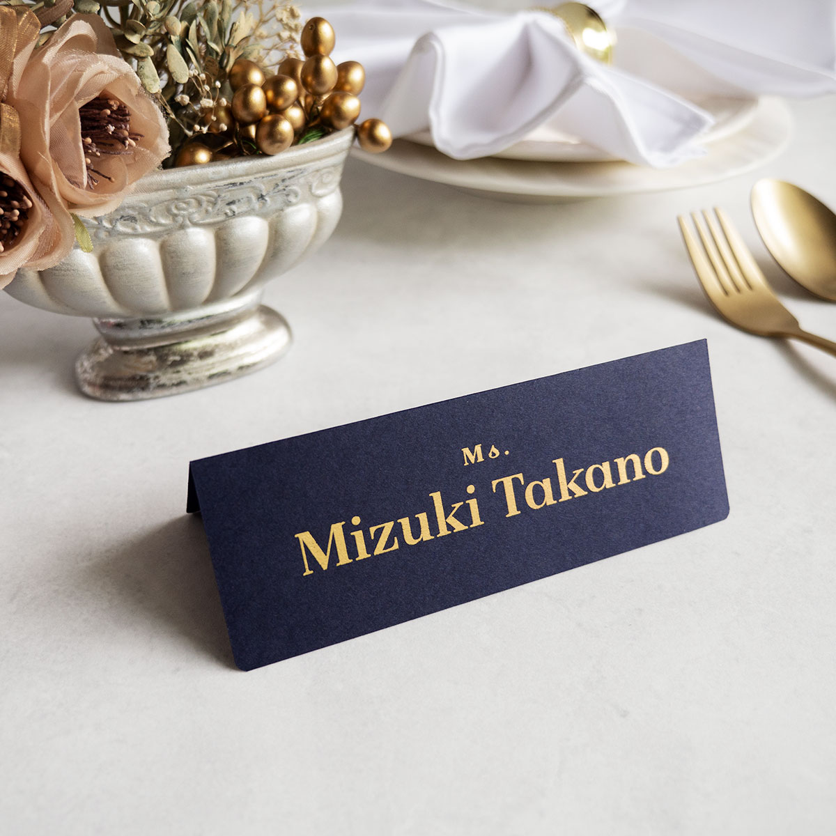 席札・Wedding Name Plate ~金箔印字~ 【