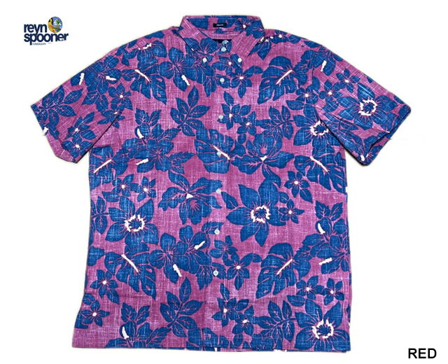 アロハシャツ レインスプーナー Reynspooner コスタリカ COSTA RICA メンズ 半袖 ハワイ ブランド 裏生地 リバースプリント ボタンダウン フルオープン アメカジ