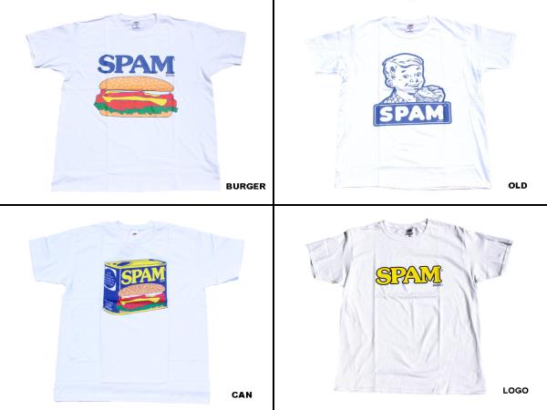 SPAM スパム 半袖Tシャツ「SPAM Tee」バーガー オールド CAN ロゴ 白