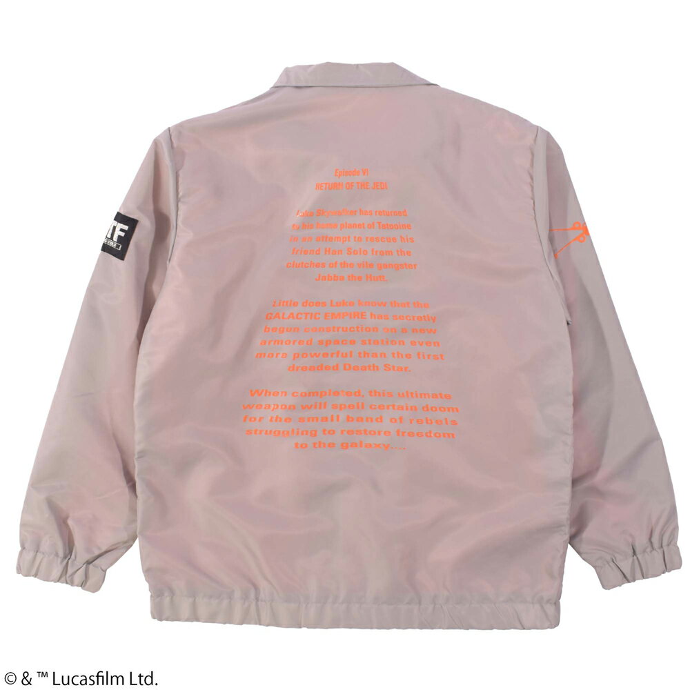 【STAR WARS】アナキン・スカイウォーカー/ナイロンジャケット ゴルフウェア メンズ トップス アウター M L ゴルフ スポーツウェア グレー 大きいサイズ