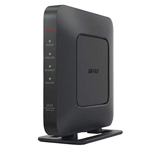 ルーター単品ブラック/-/WSR-2533DHPLS/NB・Color:ブラックStyle:ルーター単品・パッケージ個数:1・【バッファローの強み】バッファローの無線LAN製品は日本国内販売台数18年連続第1位を受賞(※)。多くのお客様に支持されている無線LAN製品で毎日を快適に。※2019年 BCN調べ・【こんな方におすすめ】IPv6回線を契約している方、シンプルで高速なWi-Fiルーターをお求めの方・【インターフェース】(無線)11ac/n/a/g/b (有線):Giga・【IPv6対応】日本の主要なIPv6サービスに対応。・【MU-MIMO】対応している複数端末と同時通信ができるから、たくさんつないでも快適な通信が可能。※子機側も対応している必要があります。IPv6、MU-MIMO、ビームフォーミングなど快適通信に必要な機能に対応し、「ネット脅威ブロッカー ベーシック」に対応した11ac4x4ルーターの完成形モデル。 Wi-Fiセキュリティ規格「WPA3」、新電波法(5Ghz 144ch)にも対応。 【バッファローの強み】バッファローの無線LAN製品は日本国内販売台数18年連続第1位を受賞(※)。多くのお客様に支持されている無線LAN製品で毎日を快適に。※2019年 BCN調べ 【こんな方におすすめ】IPv6回線を契約している方、シンプルで高速なWi-Fiルーターをお求めの方 【インターフェース】(無線)11ac/n/a/g/b (有線):Giga 【IPv6対応】日本の主要なIPv6サービスに対応。 【MU-MIMO】対応している複数端末と同時通信ができるから、たくさんつないでも快適な通信が可能。※子機側も対応している必要があります。 【主な付属品】スタンド、LANケーブル(50cm)、ACアダプター、取扱説明書 ※書は取扱説明書に記載 【サイズ・重量】36.5x160x160mm(幅×高さ×奥行)(付属品および突起物を除く)、約360g(本体のみ) 【消費電力】12.0W(最大) 【】1年 技適マーク認証済み商品 周波数範囲(チャンネル): 5GHz: W52 36/40/44/48ch (5180~5240MHz) W53 52/56/60/64ch (5260~5320MHz) W56 100/104/108/112/116/120/124/128/132/136/140ch(5500~5720MHz) W56(新電波法対応) 144ch 2.4GHz: 1~13ch (2412~2472MHz) ※電波法によりW52 W53は屋外使用禁止です(法令により許可された場合を除く)。