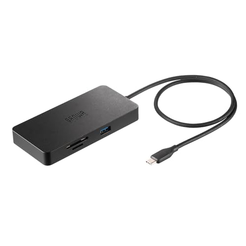モニタ給電対応ブラック/-/USB-DKM5BKN・Style:モニタ給電対応・パッケージ個数:1・Type-Cケーブル1本でHDMIディスプレイ、USB機器、有線LANの拡張接続ができるUSB Type-Cドッキングステーションです。・Type-Cディスプレイが接続できる映像出力対応のType-Cポートを装備しています。・タッチパネルタイプのType-Cディスプレイにも対応しています。・電源供給できるType-Cディスプレイであればドッキング経由でもパソコンに電力を供給することができます。・HDMIポートは8K（30Hz）対応です。●Type-Cケーブル1本でHDMIディスプレイ、USB機器、有線LANの拡張接続ができるUSB Type-Cドッキングステーションです。 ●Type-Cディスプレイが接続できる映像出力対応のType-Cポートを装備しています。 ●タッチパネルタイプのType-Cディスプレイにも対応しています。 ●電源供給できるType-Cディスプレイであればドッキング経由でもパソコンに電力を供給することができます。 ●HDMIポートは8K（30Hz）対応です。 ●USB PD対応ポート（100W対応）で最大85W充電パソコンを充電することができます。 ●USB 5Gbps（3.2 Gen1）USB A×2ポート付で周辺機器が接続できます。 ●Gigabit Ethernetに対応しているので、Gigabitネットワーク環境にも対応し、Type-Cケーブル1本で有線LAN接続できます。 ●取り回ししやすい約50cmのロングケーブル付きです。≪制限事項≫ ※本製品はパソコン本体のType-Cポートに直接接続してください。USBハブ、増設のUSBポートではご利用いただけません。 ※本製品はUSB PD（Power Delivery）対応ですが、全てのUSB Type-C搭載機器（PD対応）には対応しておりません。 ※本製品の取り外し、接続に関して、基本的にプラグアンドプレイには対応していますが、まれにUSB認識のタイミングエラーにより正常に表示しない、動作しない場合があります。再度抜き差しをお試しください。これは本製品の不具合、故障ではありません。 ※対応機種、対応接続機器・環境の場合であっても正常に動作しないことがあります。 ※USB2.0/11規格の製品を接続する場合、最大転送速度は遅い方の規格になりますので、ご注意ください。 ※本製品はUSB Type-Cドッキングステーションですが、全てのUSB Type-C機器に接続、動作をできるものではありません。 ※本製品はUSB 5Gbps（USB3.2 Gen1）規格に対応しておりますが、USB 5Gbps（USB3.2 Gen1）の規格値（5Gbps）の転送速度は規格値です。 ＜PC接続端子＞ ■コネクタ形状：USB Type-C ■対応規格：USB 5Gbps（USB3.2 Gen1/3.1 Gen1/3.0）準拠 ※USB 5GbpsはUSB-IF（USB Implementers Forum）によりUSB3.2 Gen1（USB3.1 Gen1/USB3.0）が名称変更されたもので同じ規格です。 ■USB PD最大出力：85W ■ケーブル長：50cm ■ケーブルタイプ：ケーブル一体型 ＜USBポート＞ ■ポート数：3ポート ■最大データ転送速度：5Gbps（理論値） ■USB Type-Cメス/USB 5Gbps：2ポート PD対応ポート（PD＆データ・Type-Cディスプレイ対応）※1ポートのみ ■USB Aメス/USB 5Gbps：1ポート ■供給電流：最大3000mA（全ポート合計/バスパワー時） ※接続する機器の消費電流が本製品の供給電流を超える場合、バスパワーで正常に動作しない場合があります。 ＜電源＞ ■電源供給方式：バスパワー/セルフパワー（電源接続時） ■本体消費電力：15W ■USB PD入力ポート：あり ■USB PD最大入力：100W ※ご使用のパソコンやPD電源アダプターによってはパソコンに添付の電源アダプターの使用を推奨する警告が表示されることがありますが、使用上問題ありません。 ＜映像出力ポート＞ ■対応出力ディスプレイ数：2台 ※1ポートはType-Cディスプレイ用のポートを使用する必要があります。 ■最大対応解像度：8K/30Hz ※記載の対応解像度はご使用のパソコンがDisplayPort Alt Mode（DP1.4以上）に対応している必要があります。 ※8K解像度での出力はディスプレイが8K解像度に対応しており、出力するコンテンツも8K解像度に対応している必要があります。 ■最大対応解像度/リフレッシュレート：7680×4320 最大7680×4320（8K/30Hz） 最大3840×2160（4K/144Hz・120Hz・60Hz） ■HDR対応：対応 ■HDCP：2.3、2.2、2、1.4 ■HDMI：1ポート ■USB Type-C：1ポート ＜LANポート＞ ■ポート形状：RJ-45ポート（Auto MDI/MDI-X）、Auto-Negotiation対応 ※Wake On LAN機能に対応しますがパソコンの機種によって対応が異なりますので動作はしておりません。 ※接続機器により、有線ネットワークを使用するには、Wi-FiをOFFにする必要があります。 ■対応規格：IEEE802.3（10BASE-T）、IEEE802.3u（100BASE-TX）、IEEE802.3ab（1000BASE-T） ■伝送速度：1000Mbps、100Mbps、10Mbps（理論値） ■アクセス方式：CSMA/CD ＜カードリーダー＞ ■スロット：SDメモリカード、microSDカード ※全てを同時に使用できません。 ※各種メディアの著作権保護機能には対応していません。 ※全てのメモリーカードで動作をするものではありません。 ■対応メディア規格：SDXC、SDHC、SD、microSDXC、microSDHC、microSD ■最大対応メディア： SDカード/2TB microSDカード/2TB ＜共通仕様＞ ■セット内容：※取説はWEBのみです。 ■全ポート数：7in1 ■サイズ：約W120×D57.5×H15.5mm ■重量：約88g