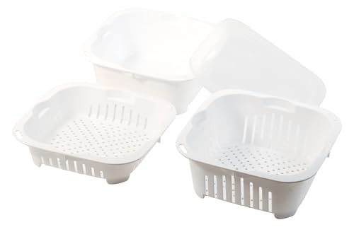 パール金属 ザル ボウル 4点セット 角型 日本製 キッチンスマイル HC-628 送料無料