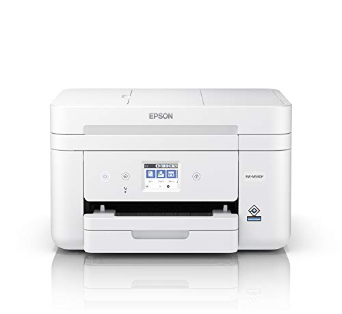 4色ADF付きモデルホワイト/中/EW-M530F・PatternName:本体のみ・パッケージ個数:1・入力電圧:100-240V・インクタイプ:4色独立(文書がキレイ)・プリントサイズ:L版~A4・インクコスト:A4カラー文書約13.3円/L版写真約28.0円(インク用紙合計)・接続方式:無線LAN(Wi-Fi) 有線LAN USBケーブル 対応 本体サイズ:幅375×奥行347mm×高さ230mm多機能をバランスよく使えるカートリッジ方式／4色インクで文書がキレイ