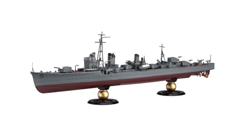 リアルグレー/-/艦NEXT-4 EX-3・組み立てが必要なプラスチックモデルキット。別途、工具が必要。・多色成型で、お好みで塗装など楽しめます。・スナップフィットで、接着剤は不要です。商品紹介 ネームシップ陽炎と姉妹艦14隻の舷側/艦尾艦名デカール&シールを追加して登場！ 塗装が不要：パーツそれぞれに成型色で着色されており、一部シールと合わせて彩色を表現します。 接着が不要：パーツ同士をはめ込む設計仕様により簡単に組立てられるようになっています。 駆逐艦陽炎は陽炎型19隻のうちのネームシップ・1番艦として開戦迫る昭和14年11月に舞鶴海軍工廠で竣工しました。 陽炎型は特型や白露型と進化発展してきたそれまでの建造ノウハウを結集した艦級となり、排水量は2 000トンに至り、12.7センチ連装砲を3基、61センチ4連装魚雷発射管を2基搭載、52 000馬力の機関により35ノットを発揮する艦隊型駆逐艦でした。 陽炎は後続能力の高さから、太平洋戦争緒戦においては赤城・加賀などから構成される空母機動部隊の護衛に従事、真珠湾攻撃をはじめポートダーウィン空襲やインド洋作戦にも従事した。 ソロモン諸島での米軍上陸/反攻時期からはガダルカナル島奪還の諸作戦に参加、ケ号作戦（ガ島撤退作戦）以降もソロモン海域で輸送等に従事するも、昭和18年5月にコロンバンガラ島輸送作戦中、ブラケット海峡で触雷・戦没しました。 ●製品は昭和16年水師準備が完了から開戦時の姿を再現できます。 ●通常版のデカール/シールに加え、陽炎型の姉妹艦14種類の舷側/艦尾艦名用シールおよびデカールが付属。 ●展示用の台座は木甲板/ストリップ加工模様の通常版とは異なるパーツが付属。 ●1/350の大型スケールならではの造形表現で作ることができます。 ・艦体と艦底部は水線でパーツ分割。フルハルタイプと洋上タイプの両方を再作可能。 ・パーツは主要な色調と合わせた分割・着色がなされています。 ・灰色は舞鶴工廠色を模したやや明るめのグレー、リノリウム色や艦底色など計6色のパーツ色で構成。 ・艦体は左右分割式。ボス圧入で嵌合する仕様。 ・最終時の雪風に比べ舷窓が閉鎖されていない竣工時の姿を専用部品で用意。 ・舷外電路の押さえ金や鋼板の厚み、舷窓と庇も含む1/700では再現しきれない部分まで表現。 ・艦底は一体成型。鋼板の厚みや重なりを再現しており精密感ある表面性状。 ・底部の給排水口や聴音装置、キールのリベットなど繊細な彫刻で再現しています。 ・主砲はスライド金型の起用により、砲塔の全周にモールドを施しつつワンピース構造としています。 ・砲身は組立後も俯仰が1門ずつで可能な構造、スライド金型により砲口は開口された形状で表現。 ・組立後は見えなくなる底面も、補強桁の造形など細部まで再現にこだわった内容。 ・陽炎型の特徴でもある61センチ4連装魚雷発射管は覆い・魚雷管・魚雷の3パーツで精密に再現。 ・組立後は左右へ指向、旋回させることが可能。 ・艦橋基部はスライド金型の起用により側壁全周の造形・彫刻を施しつつも一体成型パーツとしています。 ・艦橋頂部の九四式方位盤は組立後も旋回可能で主砲との指向方向を合わせることが可能。 ・艦橋窓はクリアー成型の専用パーツを用意。 ・マストは前脚と後方2脚の2ピース構造で、電探未装備のシンプルな形状を再現しています。 ・煙突は左右貼り合わせ式で、ファンネルキャップは網状で抜けた状態としているためリアルな造形に仕上がっています。 ・ファンネルキャップと煙突頂部の黒色塗装はパーツ着色であらかじめ再現しています。 ・蒸気捨管や烹炊用煙突は機関用煙突とは別パーツ化を図り、立体的な造形へとしています。 ・前後上甲板のリノリウム部分は、ブラウン系の成型着色パーツを用意。 ・リノリウム押さえは繊細な彫刻で表現。 ・上甲板中央部の鋼製甲板は滑り止め（ストリップ）模様を細密に凸彫刻で再現。 ・後部魚雷次発装填装置や探照灯台基部はスライド金型により一体化パーツとしつつ側面と上面のいずれにも彫刻を施しています。 ・艦尾には爆雷を装備した姿で開戦時専用のパーツを起用、用意。 ・軍艦旗やカッター内面部分の彩色を表現するカット済みシールが付属。 ・本製品にのみ追加封入される塗装派向けデカールと塗装レスでの組立用シール、各1枚ずつ付属。 ・収録艦名は不知火・黒潮・親潮・早潮・夏潮・初風・雪風・天津風・時津風・野分・嵐・萩風・舞風・秋雲 ・収録駆逐隊番号は15・16・4 ・シールはユーザーにてカット作業が必要な仕様。 成型パーツは舞鶴工廠色、艦底色、リノリウム色、黒色、透明色、金色、白色の7色構成です。 【付属内容】 ・ランナーx32 ・組立説明書x2 ・紙シールx3 ・デカールx3 ※この商品は日本製です。 ※この商品は、組み立てが必要なプラスチックモデルキットです。 安全警告 なし