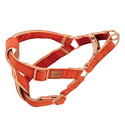 オレンジ/Lサイズ/4976555884692・Size:Lサイズ・適応サイズ：体重30kg以下、胴回り55〜80cm・本体材質：テープ：ナイロン、ポリエステル、ポリウレタン　パーツ：ポリアセタール、スチール・引っ張り負荷軽減のやわらかパッド付き。商品紹介 飼い主さんが愛犬のための仕立て屋さんになり、ぴったり似合うお散歩コーデを探せる犬具のシリーズです。愛犬の毛の色や対象サイズに合わせた色柄だけでなく、表生地素材にもこだわってお選び頂けます。ちょっとしたオーダーメイドのような感覚で楽しめるバリエーション展開です。裏側ナイロンテープの2重構造の頑丈な縫製で、胸当ては柔らかいクッション生地を採用。使いやすいワンタッチバックル仕様の胴輪です。 使用方法 ●取扱説明書に記載されている【使用方法】を参考に、正しく、安全に装着しご使用ください。1、装着します。前足を通し、バックルをとめます。2、調節します。締めつけすぎないように少し余裕をもたせて装着させ、外れないか確認します。サイズ調節後は、テープにたるみが出ないようにしてください。3、引きひものスナップをDカン2つに取り付け、外れないか確認します。