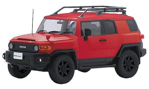リアルスティック-/-/車NX-9 EX-4・組み立てが必要なプラスチックモデルキット。別途、工具が必要。・多色成型で、お好みで塗装など楽しめます。・スナップフィットで、接着剤は不要です。商品紹介 1/24スナップフィット式カーモデルのFJクルーザーに新しいカラーバリエーションが登場！ 製品は組立が必要なキット形式。1/24スケールです。 塗装が不要：パーツそれぞれに成型色でパーツは着色されており、ボディは塗装で得られない艶質感を実現。 接着が不要：パーツ同士をはめ込む設計仕様により簡単に組立てられるようになっています。 2011年に発売開始したレッドカラーパッケージをイメージした仕様です。 ボディおよびルーフは専用の赤色成型色で着色済み、さらに表面は強いツヤ感で再現しておりクリアー塗装不要 1/24スケールならではの大きさにより細かな造形を的確に再現。 内装はレッドパッケージに合わせた専用シールにて特徴ある赤基調のカラーリングを再現。 他色では見られないハンドル、シートの赤い装飾は新規で専用シールを用意。 ※製品はホイール/フォグ&バンパー部分において金型の都合上、実車と異なります。 ボディは専用の成型材を用いて塗装では表現が難しいレベルの艶を再現。 成型色はレッド・ブラック・シルバー2種・クリアスモーク・クリア・クリアレッド・クリアオレンジの8種類で構成。 ストレート組立てでも着色パーツにより塗分けたようなビジュアル、塗装の場合でもマスキング作業が大幅低減するパーツ分割 ボディはスライド金型によるボックス形状で、部品点数は少なく組立てを簡単にしています。 ボンネット・リアゲート・ルーフ等をボディパーツに積層はめ込みする車NEXTシリーズ定番の構造。 ボディの外板部分はアンダーゲートで設計しているためゲートカット面が露出して目立つことのない仕様。 ドアパネルなど凹モールドは塗装スミ入れにも対応できるようメリハリある深さで表現。 サイドウィンドは窓枠とガラス部分を別パーツ化、リアルな形状に仕上がります。 シャシーパーツはフレーム含め一体成型の設計で部品点数を減らし工作を容易にしています。 フロント・サイドのウィンカーはクリアオレンジで着色した成型パーツが付属。 ブレーキランプはハイマウント部分を含めてクリアレッドで着色した成型パーツが付属。 後席ウィンドガラスとリアガラスはスモーク状態を再現したクリアスモーク成型色のパーツを用意。 ボーナスパーツとして実車ではオプション装備のルーフキャリア（国内仕様）が付属、接着にて取付けの仕様。 フロント/リアバンパー、アンダーガード、サイドミラー、ドアノブは付属のシルバー色とは別にカスタム用で黒色成型パーツも付録。 付属するシールで細部の彩色を再現、切り抜き済みで簡単に貼ることができます。 シールはメーターパネルやロゴ、車両ナンバーなどを収録しています。 ウィンドの圧接着による黒色部分は切り抜き済みフィルムシールを用意、塗装せず再現可能。 シートやハンドルのレッドカラー装飾、赤色のTOYOTAロゴを収録した専用シールが付属。 タイヤは軟質ゴム素材でFJクルーザー専用に起用したものが付属。 組立てパーツ数108点 【付属内容】 ・ランナーx21 ・ゴム素材タイヤx4 ・組立説明書x2 ・シールx3 ※この商品は日本製です。 ※この商品は、組み立てが必要なプラスチックモデルキットです。 安全警告 なし