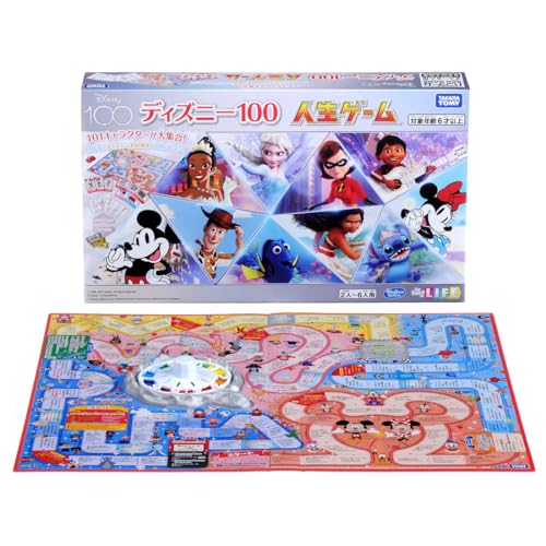 無し/-/-・パッケージ個数:1・(C) 1968 2023 Hasbro. All Rights Reserved. (C) Disney (C) Disney/Pixar (C) Disney.Based on the Winnie the Pooh works by A.A.Milne and E.H.Shepard.・電池は使用しません。商品紹介 盤面やカードに、全部で101キャラクターが大集合! みんなでディズニー創立100周年をお祝いしよう! ルーレットを回して、マジカルポイントを集めよう♪ プレイヤーの相棒となるパートナーカードは6キャラクターの中から選べるよ!さらに、旅の途中で一緒に旅をする友だち「フレンドカード」も加わるかも!(全16キャラクター) さらに、ディズニー・ピクサーの様々な作品が登場する全46種類の「フィルムコレクション」を集めることもできるよ! 自動車ゴマは特別なパーツカラー♪ ゴール後に一番「マジカルポイント」の多かった人が勝利! 【セット内容】ルーレット付きゲーム盤(1) 自動車ゴマ(6色×各1個)(6) マジカルピン(6色×各10本)(60) パートナーカード(1シート×6枚)(6) フレンドカード(1シート×16枚)(16) ムービーカード(3シート×16枚)(48) マジカルポイント(MP)一式(1) マジカルポイント立てトレー(1) マジカルポイント立てシート(1) 遊び方説明書(1) 安全警告 該当なし