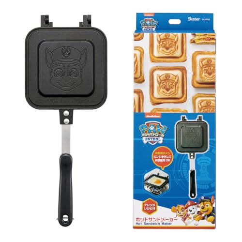 スケーター(Skater) ホットサンドメーカー かわいい焼き上がり 直火 アルミ製 パウ...