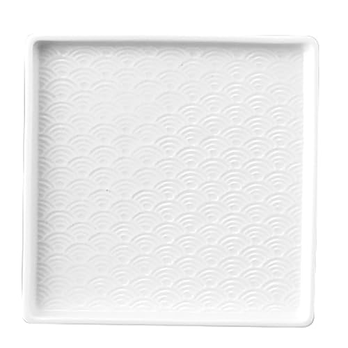 山加商店 「 ODA POTTERY 吉祥 」 角皿 祝い皿 10×10×深さ1.5cm 和柄 コモン 和食器 食洗機対応 電子レンジ可 送料無料