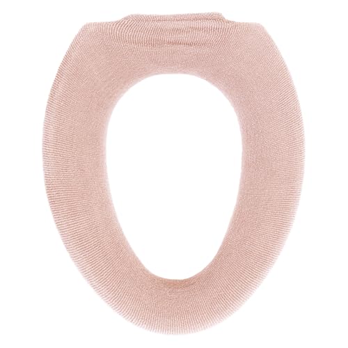 オカ(OKA) コクーン トイレ便座カバー O型専用タイプ ピンク (O型 洗える ニット ...