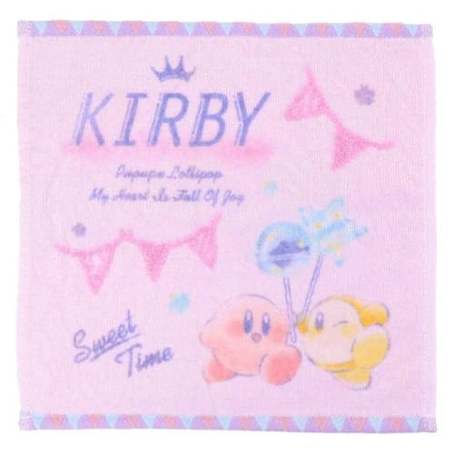 乐天商城 - 丸眞 ハンカチ 任天堂 星のカービィ カービィシャイニーポップ ー プププロリポップ オーガニックコットン 無撚糸 4585029300 送料無料