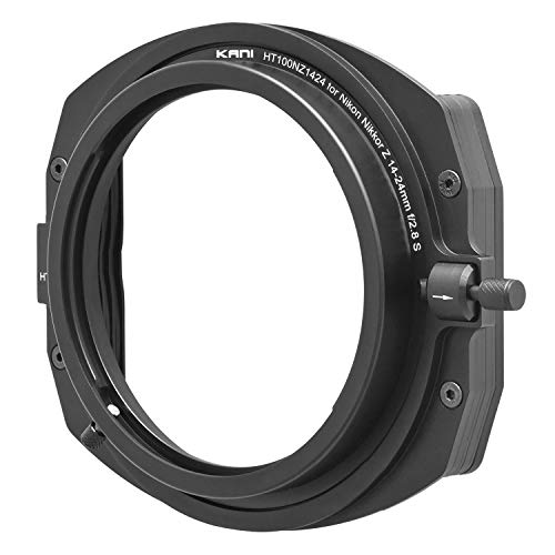 Nikon Z 14-24mm黒枠/フィルターホルダーセット/K21301・Size:フィルターホルダーセットStyle:Nikon Z 14-24mm・パッケージ個数:1・HT100 IIIフィルターホルダーのレンズ別専用アダプターとのセット品・Nikon Z 14-24mm f/2.8 S での各種のフィルターワークが可能に・商品名称: HT100 III Filter Holder for Nikon Z 14-24mm f/2.8 S (品番: K21301)・外形寸法(W×H×D): 130×115×24.5mm (枠部: 5mm) ※突起部を除く / 本体重量: 約115g (アダプターリング含む)・2スロット時は縦横正位置にてケラレなしKANI HT100 III Filter Holder for Nikon Z 14-24mm s/2.8 S 軽量薄型な100mm幅用フィルターホルダー「HT100 III」とねじ込み式フィルターが使用できないレンズ用の専用アダプターリングがセットになったホルダーセット。 当製品はNikon製超広角レンズ「Z 14-24mm s/2.8 S」専用品です。 アダプターリングはレンズ本体にて前側から装着し、アダプターリング内側のツメをレンズ側にあてがい、しっかりと押し込んだ上でアダプターリング側面の止めねじにて固定します。 フィルターホルダーとアダプターリングとの接続はホルダー側のばね仕様の留め具にて固定されており、簡単に着脱が可能。 屋外での撮影時にもスピーディな着脱が可能でシャッターチャンスに素早く対応することが可能です。 アダプターリングを交換することで、異なるレンズにもフィルターホルダーを装着することが可能です。 アダプターリングを追加していくことで、様々なレンズにてKANIの角型フィルターによる多彩な表現が可能となります。 【製品構成】 ・HT100 III Filter Holder Main body ・HT100 III Adapter ring for Nikon Z 14-24mm s/2.8 S ・3スロット化対応パーツ ・3スロット用止めねじ 4本 (12mm) ・予備遮光スポンジ（左右各1ヶ） ・フィルターホルダー収納ケース 【対応フィルター】 ・100×100mm 角型フィルター ・100×150mm 角型フィルター ・100mm幅 Frame CPL ・100mm幅 Frame Adapter