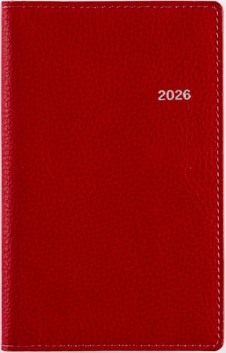 レッド(週間セパレート)2026年/-/-・Color:レッド(週間セパレート)2026年・パッケージ個数:1・【商品詳細1】サイズ：幅9.9×高さ15.7cm　　【記入欄】●月間ページ…ブロック式　●週間ページ…セパレート式　◇月曜始まり　　【掲載期間】月間ページ：2025年12月1日〜2027年3月31日　週間ページ：2025年12月1日〜2027年1月3日・【商品詳細2】表紙タイプ：皮革調　●刷色：2色刷　●ページ数：192頁　●スペック：ペンホルダー　●付録：年齢早見表 マイカレンダー 非常時への備え 記念日リスト　●別冊： 横ケイメモ 方眼メモ 切り取りメモ・【月間予定欄：ブロックタイプ】カレンダーと同じ感覚で見ることができ、週ごとの予定が把握しやすいブロックタイプ。週末の予定が把握しやすい月曜始まり。1マスが上下段に分かれているので、予定を書き分けるのに便利です。　　(BR)【週間予定欄：セパレート式?】見開き1ページで1週間分のスケジュールを管理。生活の記録や日記帳として使いたい方におすすめの記入形式です。・【本文用紙】文字がにじみにくく、書きやす■■■シンプルで機能性抜群！■■■ 毎年のトレンドカラーから、試行を重ねたカバーデザイン。質感にもこだわり抜いています。