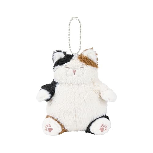 樂天商城 - りぶはあと チェーンマスコット ねこ肯定感 みけねこのさんま (全長約14.5cm) ねこ ふわふわ 手のひらサイズ 37724-11 送料無料
