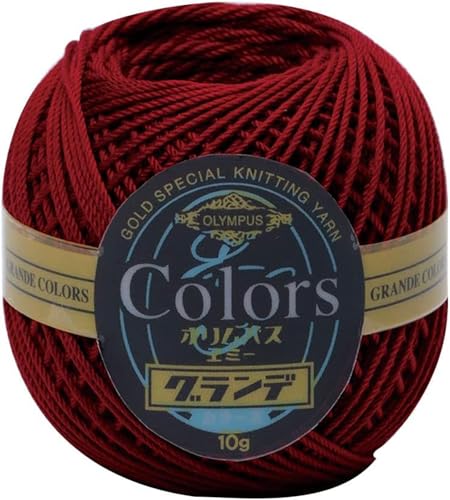 乐天商城 - オリムパス 製絲 エミーグランデカラーズ レース糸 Col. 192 ストロングレッド 系 10g 約44m 3玉セット 送料無料