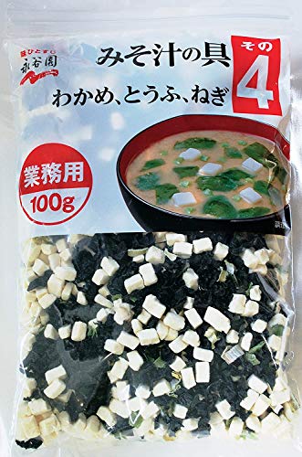 Nagatanien 永谷園 業務用 みそ汁の具 その4(わかめ、とうふ、ねぎ) 100g×4個 送料無料