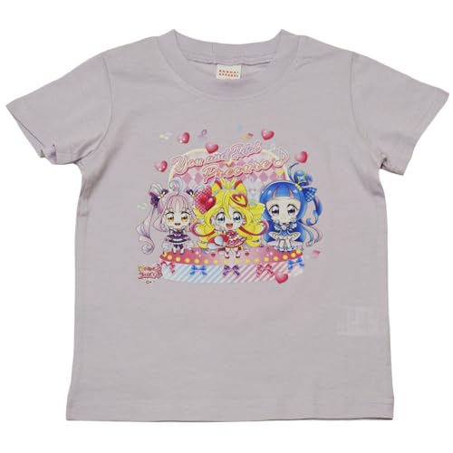 【本体綿100％】2025年 夏物 プリキュア 天竺 半袖Tシャツ precure パープル◇100cm 送料無料