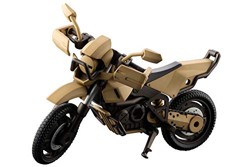 現代的なリアルなスタイル成形色/小型/HG066R・パッケージ個数:1・(C) KOTOBUKIYA・コンパクトなサイズとシンプルな設計、そして組み立てやすさをテーマとした小型モデル「オルタナティブ」シリーズ第2弾です。・ヘキサギアシリーズはもちろん、共通規格を持つフレームアームズやフレームアームズ・ガール、メガミデバイス、モデリングサポートグッズなどの付属パーツを使った組み換え遊びができます。・ガバナー用ヘルメットタイプの頭部が付属し、別売りのガバナーの頭部と交換することが可能です。・成型色はデザートイエロー、ガンメタ、ブラックの3色成型です。商品紹介 【機体解説】 汎用二輪車型ヘキサギア「クロスレイダー」はヘキサグラムの開発から間もなく登場した第一世代のヘキサギアである。 新時代の技術であるヘキサグラムをいかに既存の機械装置に組み込むか、様々な試行錯誤がされていた時期の産である本車では、中でも特にシンプルな「ヘキサグラムと発動機を丸ごと置換する」というスタイルが採用されており、第一世代初期の好例とも言える。 このような既存機械のヘキサグラム対応型はいずれも早々に完成し、へキサグラムの恩恵による連続稼働時間の飛躍的向上、ベースモデルから継承される使い勝手の良さ、そして何よりもそのシンプルさゆえの信頼性から当時使用されていた内燃機関や電動機型の機器を急速に駆逐し普及していった。 第三世代が主流となった現在でも各部のアップデートを行いつつ使用され続けており、投入される地域によって市街地仕様の「ロードレイダー」、山岳地仕様の「ロングレッグ」、寒冷地仕様の「イエティ」など様々な派生型があるほか、KARMAを搭載し各種アーマータイプやネットワークに連接、またVF側ではSANATと連接できるように通信機を内蔵するケースも確認されている。 過酷な生存競争の場である戦場には常に新たな種が現れ、我が物顔で闊歩している。 しかし、原初のヘキサギアもまたその最適解を武器に進化を続け、生き続けているのである。 【商品仕様】 ■コンパクトなサイズとシンプルな設計、そして組み立てやすさをテーマとした小型モデル「オルタナティブ」シリーズ第2弾です。標準的なガバナー程度の組み立て工程でプラモデルを初めて制作する方でも簡単に組み立てることが可能です。 ■各所に備えた3mm径、ヘキサギア規格のジョイント部分により、ヘキサギアシリーズはもちろん、共通規格を持つフレームアームズやフレームアームズ・ガール、メガミデバイス、モデリングサポートグッズなどの付属パーツを使った組み換え遊びができます。 ■ガバナー用ヘルメットタイプの頭部が付属し、別売りのガバナーの頭部と交換することが可能です。 ■成型色はデザートイエロー、ガンメタ、ブラックの3色成型です。デザートイエロー、ガンメタはヘキサギア ブースターパック003〈デザートバギー〉と同じ色となります。 【付属品】 ■クロスレイダー本体×1 ■ガバナー用ヘルメットタイプの頭部×1 安全警告 該当なし