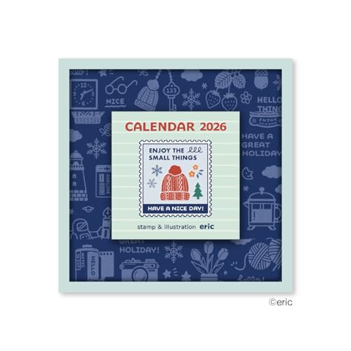 新日本カレンダー 2026年 カレンダー 日めくり eric color NK4420 送料無料