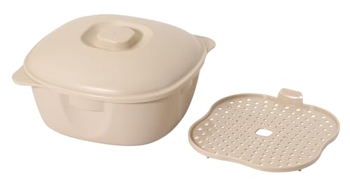 乐天商城 - パール金属 電子レンジ調理器 レンジでつくる ラーメン 焼きそば鍋 日本製 電子レンジ専用 ベージュ HC-1006 送料無料