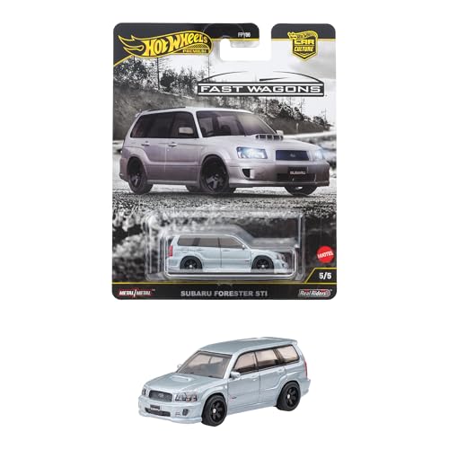 乐天商城 - ホットウィール(Hot Wheels) カーカルチャー ファスト・ワゴン スバル フォレスター STI 乗り物おもちゃ ミニカー 3歳か 送料無料