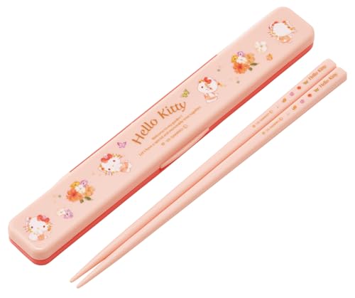 Rakuten - スケーター(Skater) 箸 箸箱 セット 18cm 大人用 日本製 サンリオ ハローキティ パステルビビットな水彩花柄 女の子 AB 送料無料
