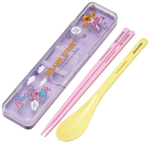 乐天商城 - スケーター(Skater) 箸 スプーン セット 弁当 大人用 コンビセット 18cm カチャカチャ鳴らない 日本製 セサミストリート 送料無料