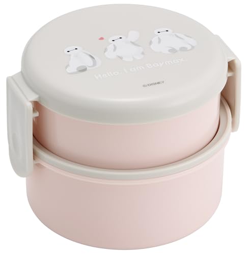 乐天商城 - スケーター(Skater) 弁当箱 丸型 ランチボックス 500ml 2段 フォーク付 日本製 ディズニー ベイマックス sweet O 送料無料