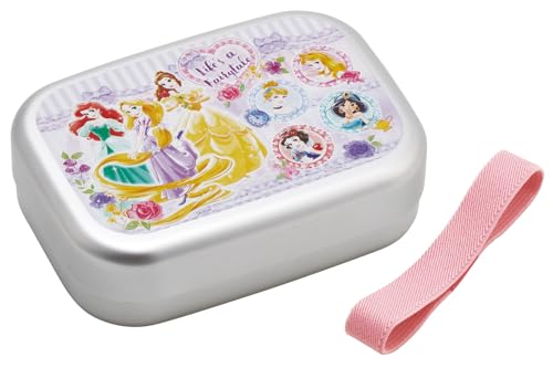 乐天商城 - スケーター(Skater) 弁当箱 アルミ ランチボックス 子供用 370ml 保温庫対応 ランチベルト付 日本製 ディズニー プリンセ 送料無料