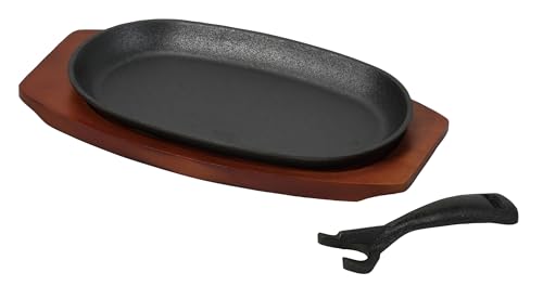 パール金属 ステーキ皿 小判型 23×13cm 鉄鋳物製 IH対応 ガス火対応 オーブン対応 バーニスタ HC-940 送料無料