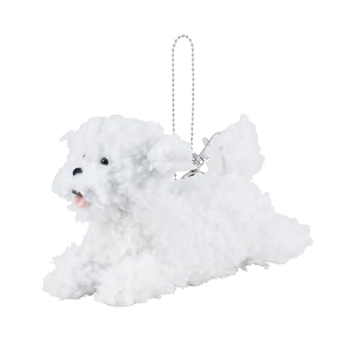 りぶはあと ポーチ フラッピー ビションフリーゼ (全長約20cm) かわいい チェーン付 小物入れ 犬 37252-11 送料無料