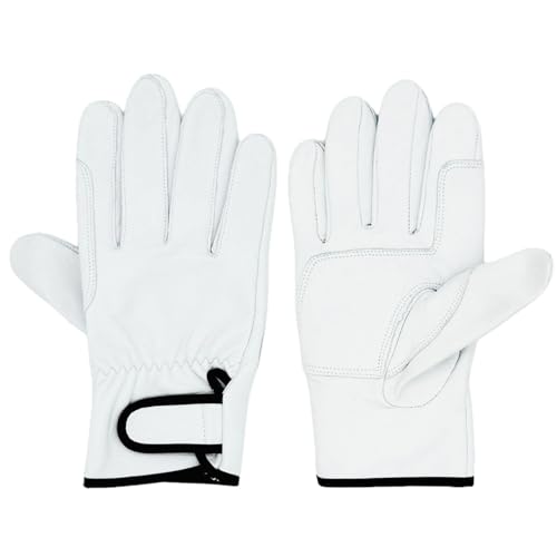 [山善(YAMAZEN)] 作業用手袋 山羊革手袋 ヤギ 作業用 マジック止め 補強当付 5双組 YSG-G02-LL 送料無料