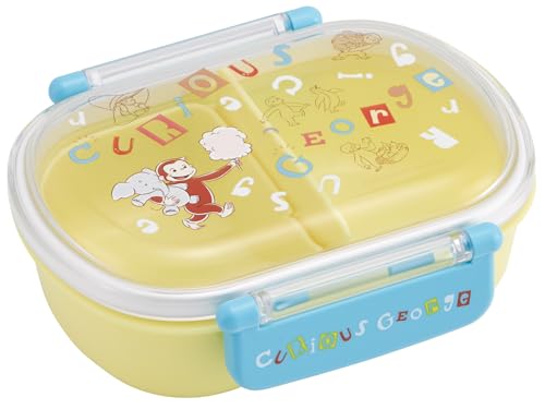 スケーター(Skater) 子供用 弁当箱 ランチボックス 360ml 日本製 おさるのジョージ アルファベット QAF2BA-A 送料無料