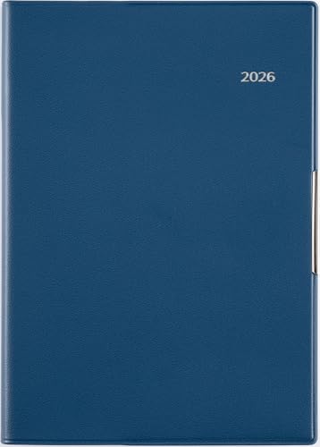 ダルブルー(週間バーチカル)2026年/-/-・Color:ダルブルー(週間バーチカル)2026年・パッケージ個数:1・【商品詳細1】サイズ：幅13.4×高さ18.9cm　　【記入欄】●月間ページ…ブロック式　●バーティカルノート式　◇月曜始まり　　【掲載期間】月間ページ：2025年11月1日〜2027年3月31日　週間ページ：2025年12月1日〜2027年1月10日・【商品詳細2】表紙タイプ：皮革調　●刷色：2色刷　●ページ数：192頁　●スペック：ペンホルダー　●付録：年齢早見表 印紙税額一覧表 非常時への備え　●別冊： 横ケイメモ 方眼メモ 切り取りメモ・【月間予定欄：ブロックタイプ】カレンダーと同じ感覚で見ることができ、週ごとの予定が把握しやすいブロックタイプ。1マスが上下段に分かれているので、予定を書き分けるのに便利です。　　(BR)【週間予定欄：バーティカル式】上部は「午前・午後・夜」や「仕事・プライベート・TO DO」など、時間にとらわれず自由に予定を管理できます。下部のメモスペースには、ひと言日記を書いても◎・【本文用紙】文字がにじみにくく、書■■■手帳ヘビーユーザーのあなたへ■■■ 手帳を開くことの多い方にもうれしい、補強も兼ねたヘリ留め金具付きのカバーデザイン。記入欄の広さと携帯性を兼ね備えた一冊です。
