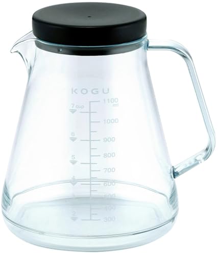 KOGU 珈琲考具 割れないコーヒーサーバー 1100ml 【日本製】 食洗器対応 電子レンジ対応 軽量 目盛付き 7杯用 トライタン 送料無料