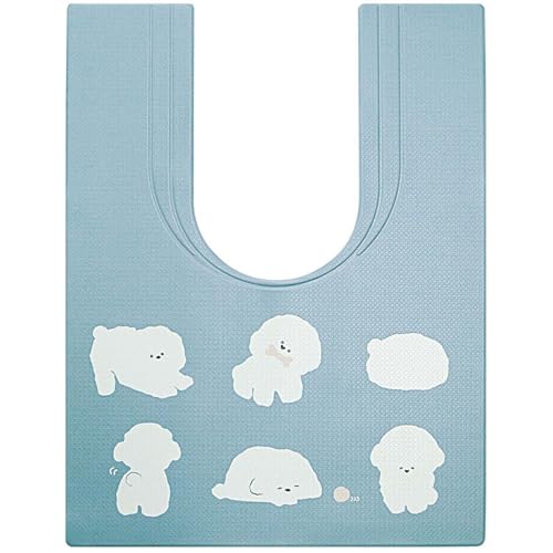 オカトー スキマにピタっ！ 拭ける PVC トイレマット 汚れてもサッと拭くだけ 奥までカバーできる耳長タイプ 抗菌 防臭 撥水 幅60 送料無料