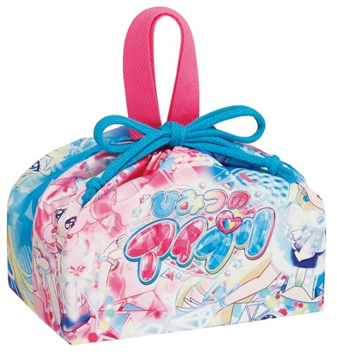 スケーター(Skater) 子供用 お弁当 ランチ巾着 巾着 袋 日本製 ひみつのアイプリ 女の子 KB7SN-A 送料無料