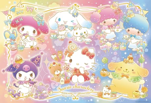 Rakuten - 【日本製】ビバリー 1000ピース ジグソーパズル サンリオキャラクターズ キラキラおやつタイム（49×72） 1000-125 送料無料