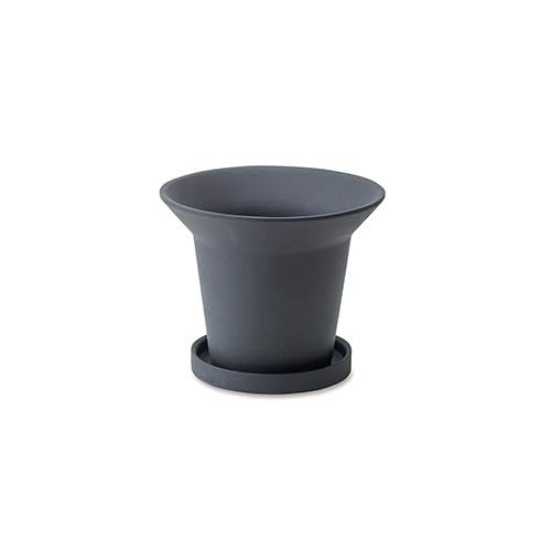 ポッシュリビング 植木鉢 フィーカポット 約φ15×H12.5cm チャコール 30788 送料無料