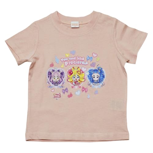 Three-Quarter - 【本体綿100％】2025年 夏物 プリキュア 天竺 半袖Tシャツ precure ピンク◇130cm 送料無料