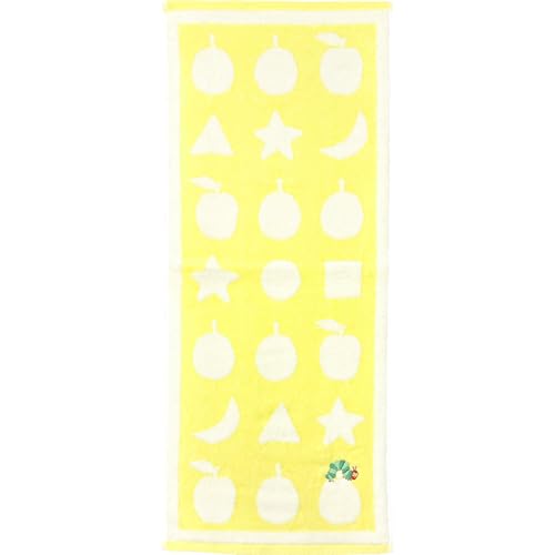 乐天商城 - 林(Hayashi) フェイスタオル 約33×80cm はらぺこあおむし シェイプ イエロー FP433203 送料無料