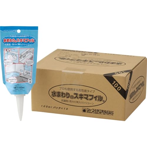 乐天商城 - 【箱売り】シャープ化学 水まわりのスキマフィル SRP1-15 100ml 10本入り 白 防水シール 補修 浴室 洗面台 流し台 浴槽 送料無料