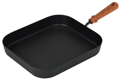 パール金属 グリルパン 21×24cm 角型 片手 鉄製 冷凍餃子12個焼ける バーニスタ HC-934 送料無料