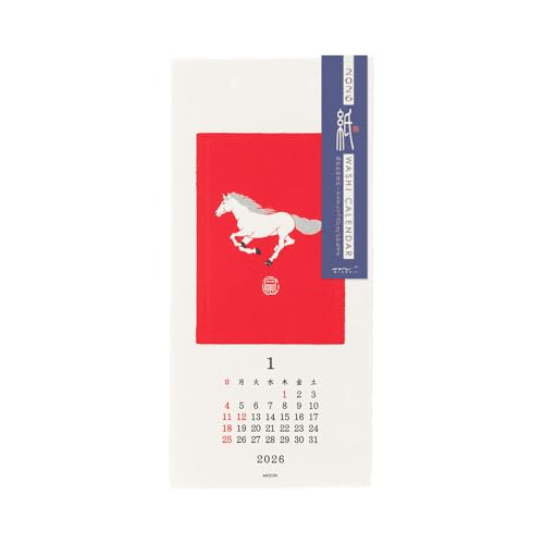 ミドリ 2026年 カレンダー 壁掛け 越前和紙 S 動物柄 31385006 送料無料