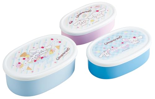 スケーター(Skater) 弁当箱 ランチボックス シール容器 保存容器 3個セット 日本製 サンリオ シナモロール Fancy Sna 送料無料