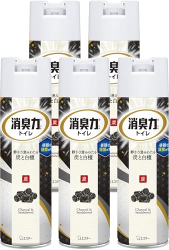 消臭力 [まとめ買い] トイレ用 スプレー 炭と白檀 365mL×5個 トイレ 消臭スプレー 消臭剤 消臭 芳香剤 送料無料
